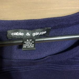 Cable and gauge tank